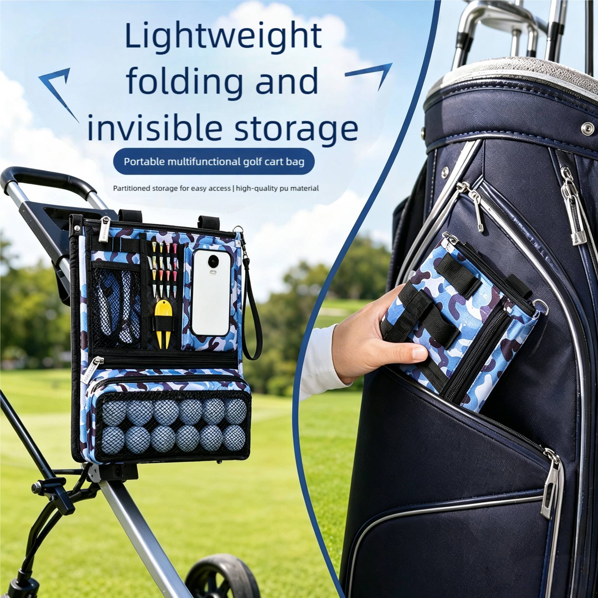 Organisateur de rangement de g - Golf Bag Stand Cart avis et prix