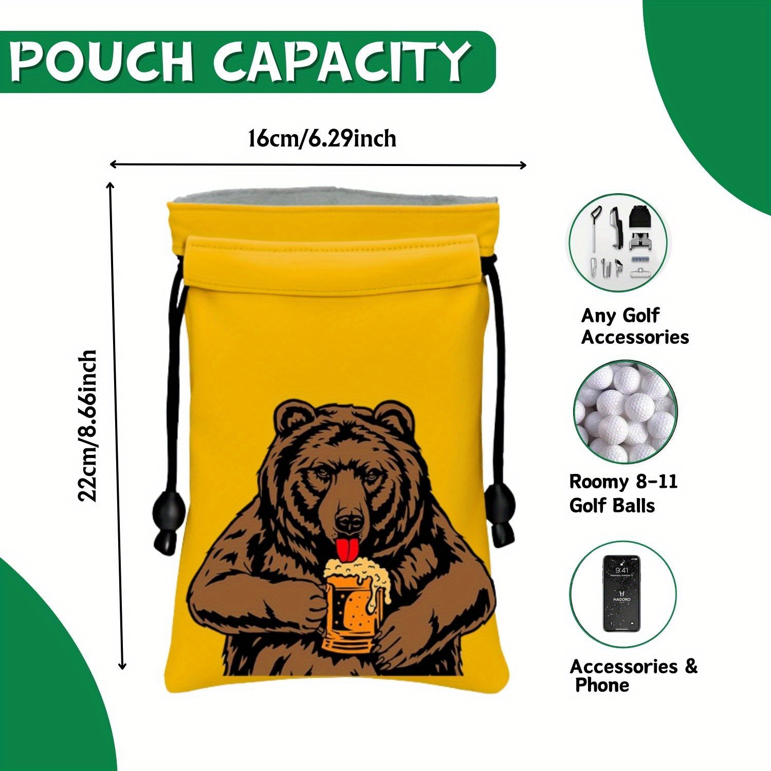Pochette amusante pour objets  - Golf Equipment Drawing avis et prix