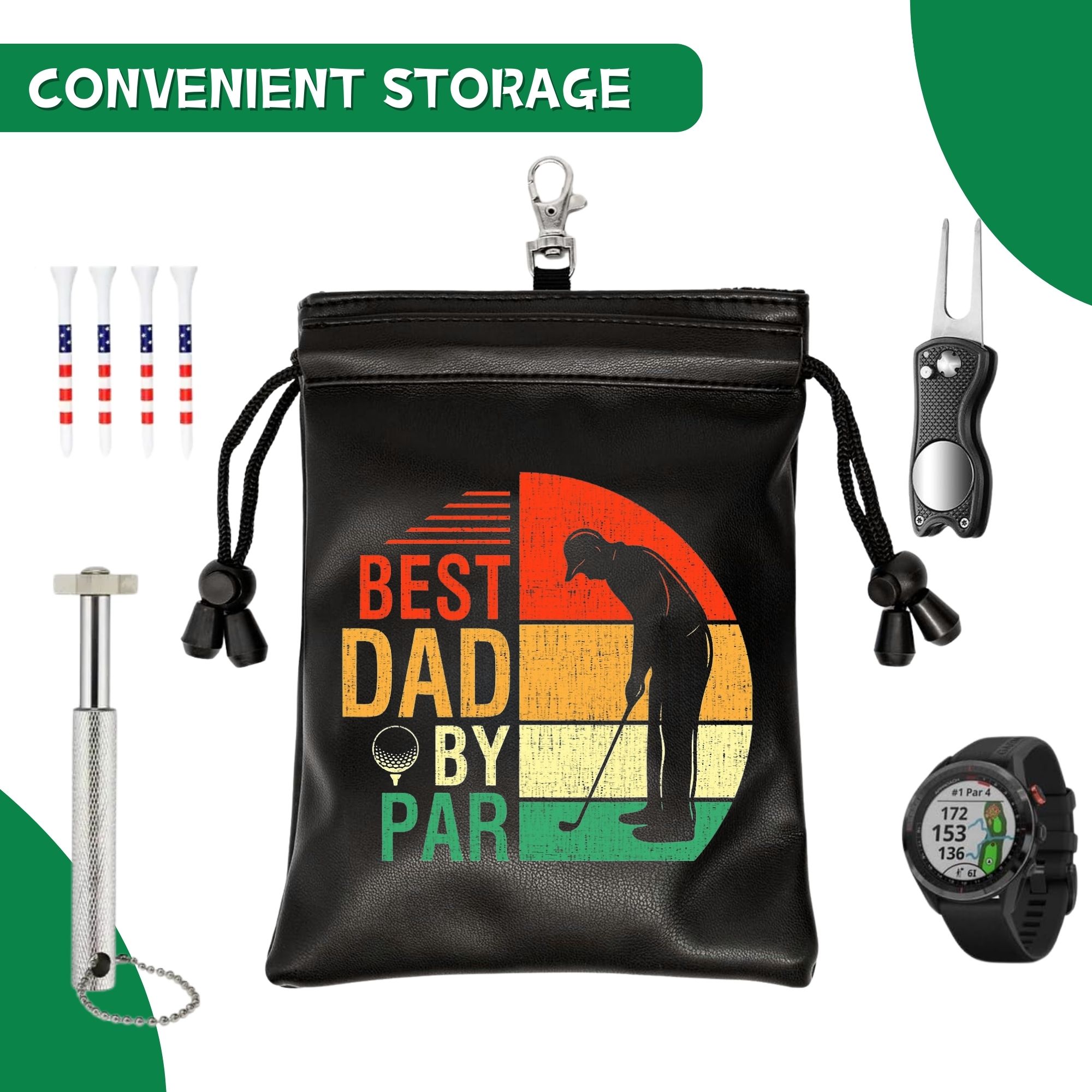 Pochette à tees de golf amusan - Golf Equipment Drawing avis et prix